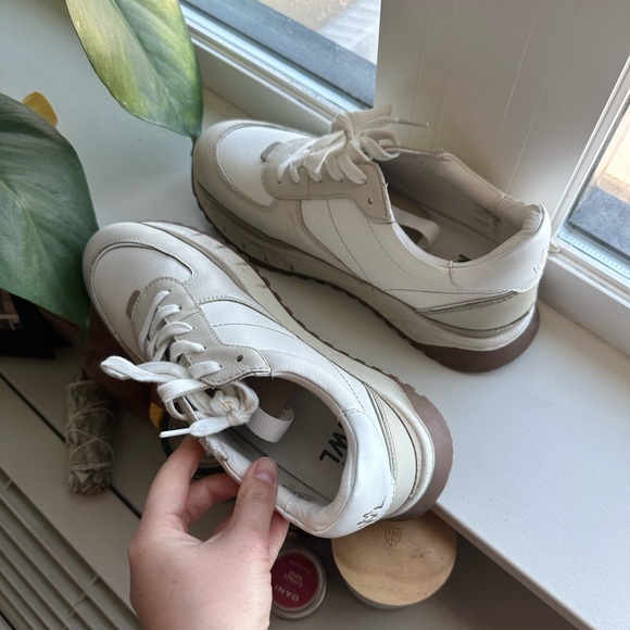 Kickoff trainer sneakers size: W8.5 in neutral colorblock leather - Picture 6 of 13